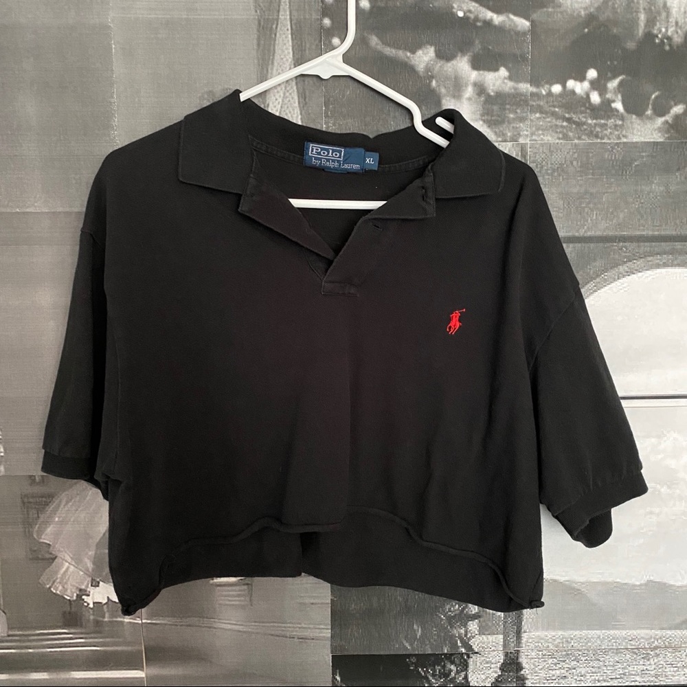 Brandy Melville cropped polo